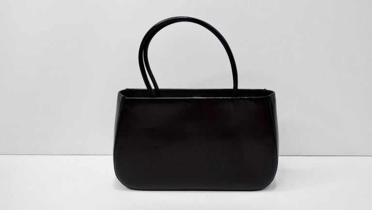 Prada 1990s Mini Black Leather Handbag at 1stDibs | prada