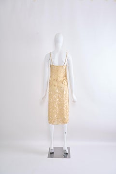 Prada 1997 Spring-Summer Dévoré Velvet on Silk Dress