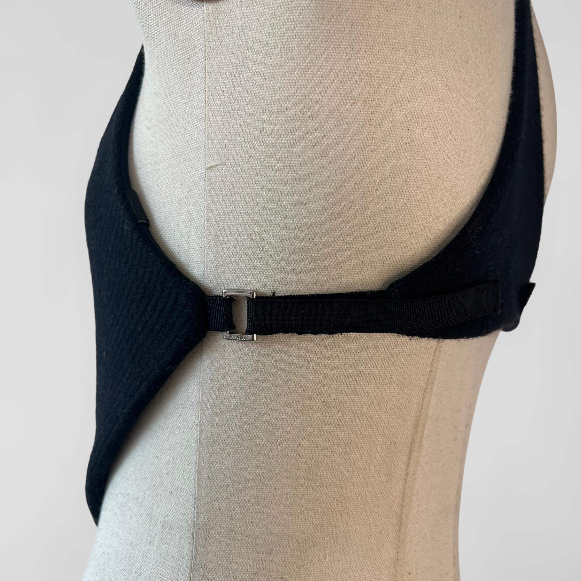 Prada 1999 wool pants + corset set 8