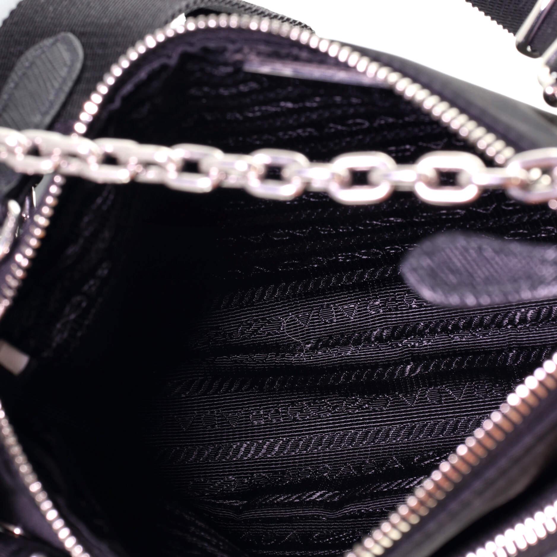 Black Prada 2-in-1 Crossbody Bag Re-Nylon