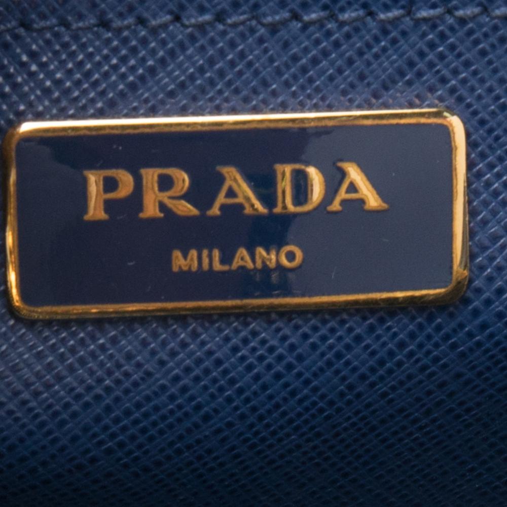 Prada 2 Tone Saffiano Soft Leather Satchel 3