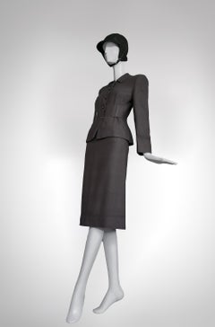 Traje Falda Prada 2000 Elegante Falda Chaqueta Lana