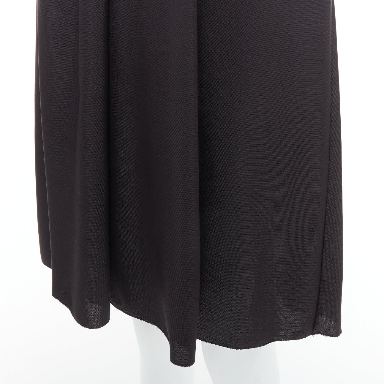 PRADA 2006 - Robe bustier corsetée noire à plis sur le devant IT38 XS en vente 2