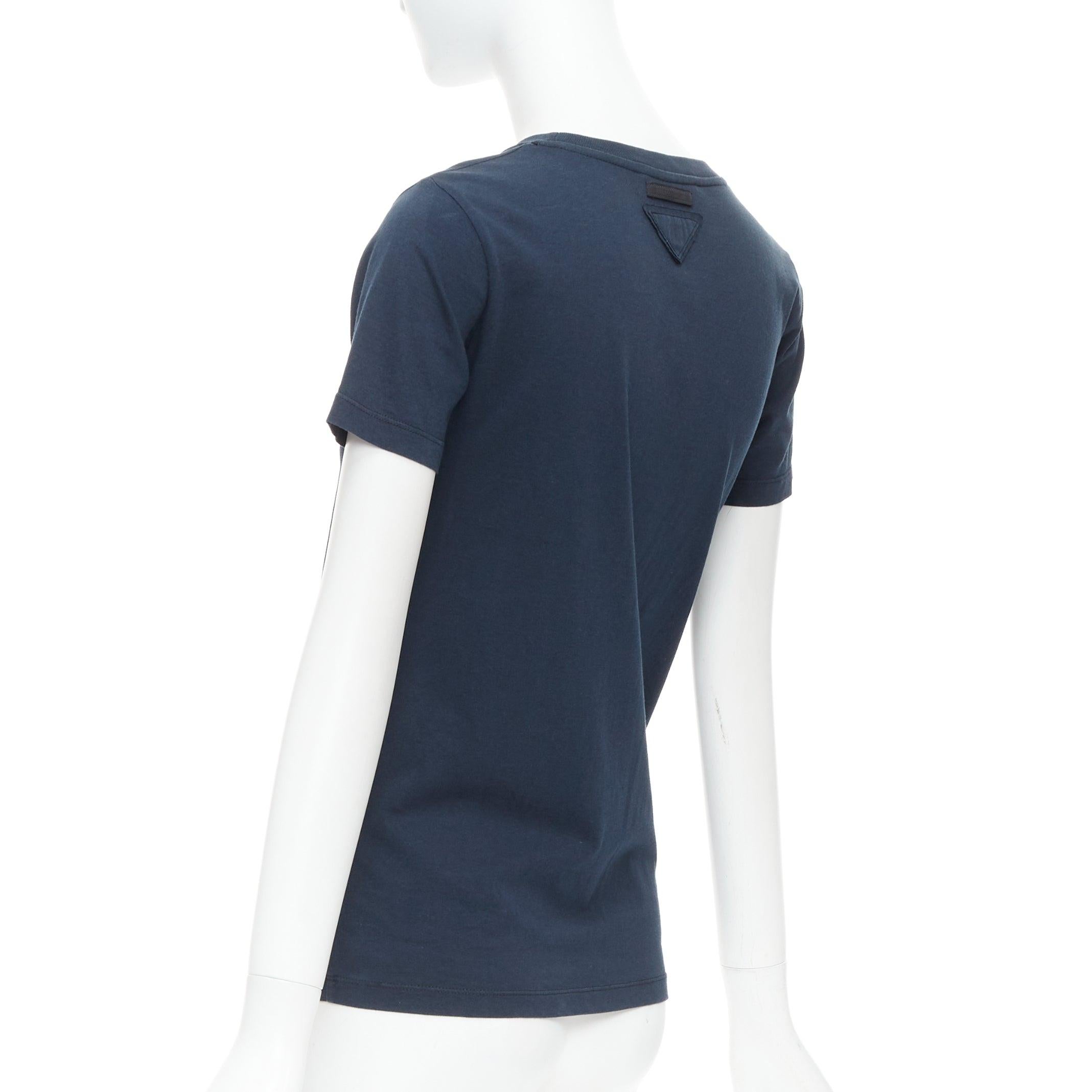 PRADA 2008 camiseta de osito negra con adornos de cristal S en venta 1