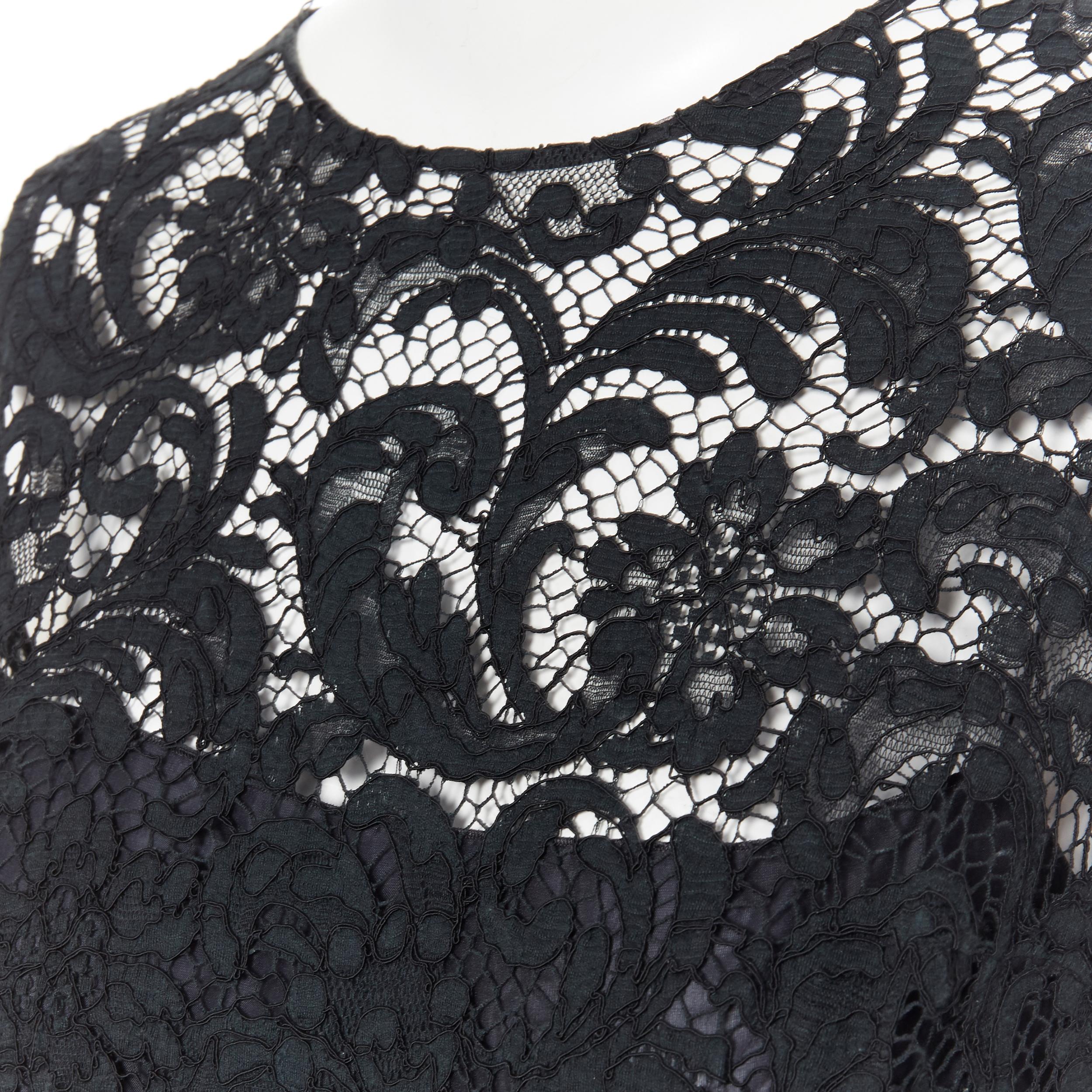 PRADA 2008 black floral lace lined sleeveless cocktail dress IT38
Brand: Prada
Designer: Miuccia Prada
Collection: 2008
Model Name / Style: Lace dress
Material: Lace
Color: Black
Pattern: Floral
Closure: Zip
Extra Detail: Sleeveless. Round neck