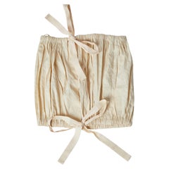 Prada 2009 Spring/Summer Beige Bow-Front Tube Top