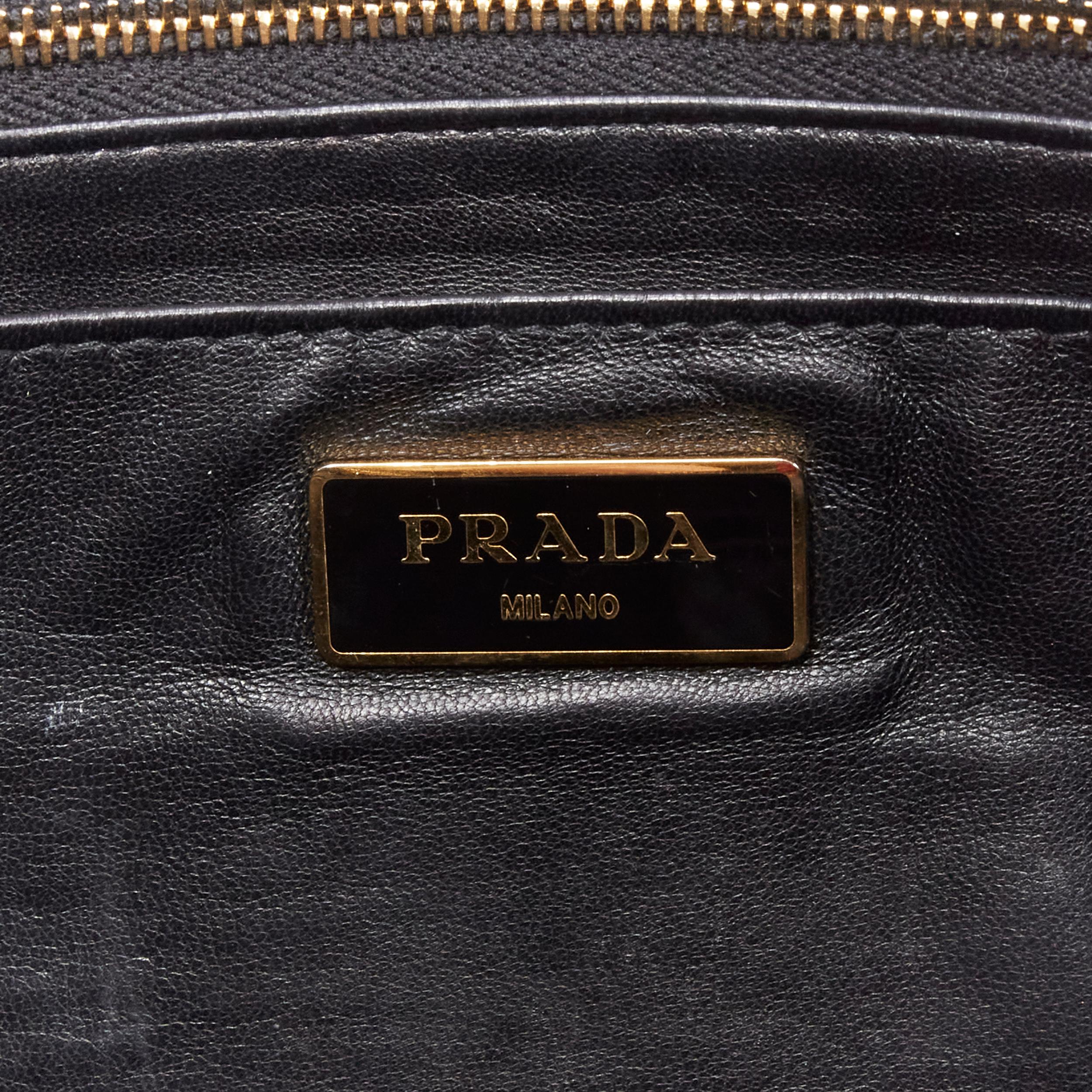 PRADA 2014 Limited Edition pop girl face black red leather oversized clutch bag 5