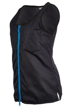 Prada 2016 Nylon Navy Blue Zip Up Sleeveless Vest