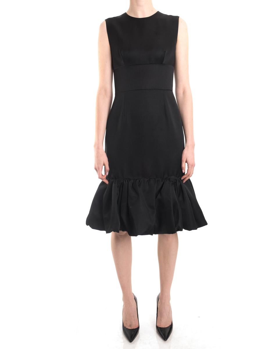 Prada 2017 Black Sleeveless Cocktail Dress with Ruffle Hem  - 2/4 In Excellent Condition For Sale In Toronto, ON