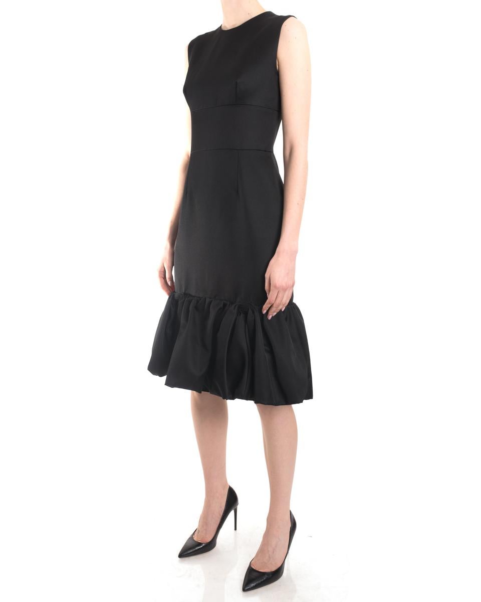 Women's Prada 2017 Black Sleeveless Cocktail Dress with Ruffle Hem  - 2/4 For Sale