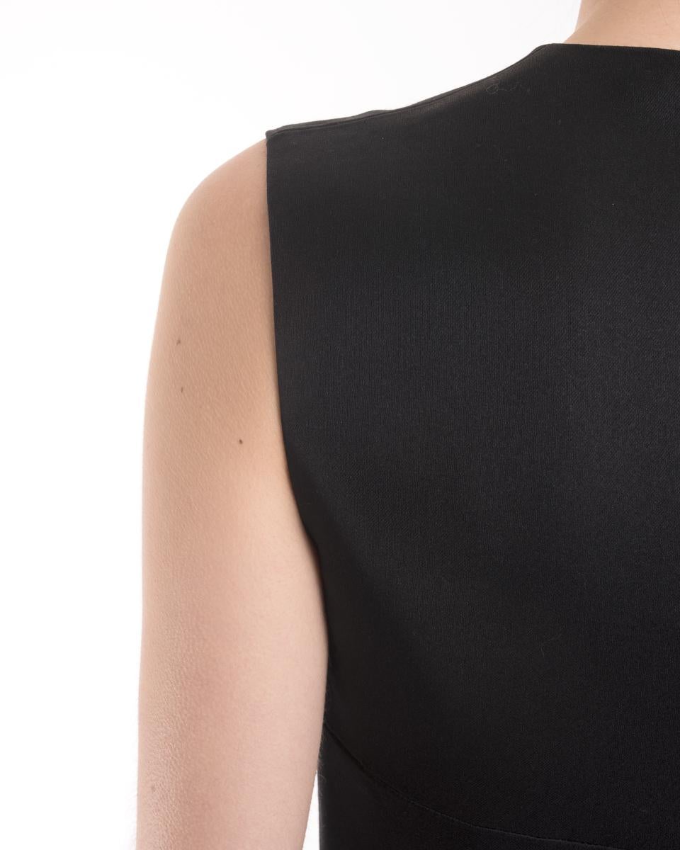 Prada 2017 Black Sleeveless Cocktail Dress with Ruffle Hem  - 2/4 For Sale 2