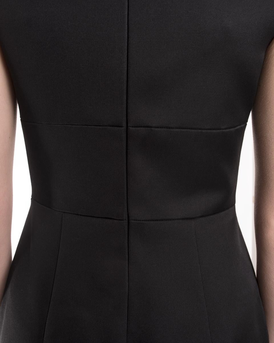 Prada 2017 Black Sleeveless Cocktail Dress with Ruffle Hem  - 2/4 For Sale 3