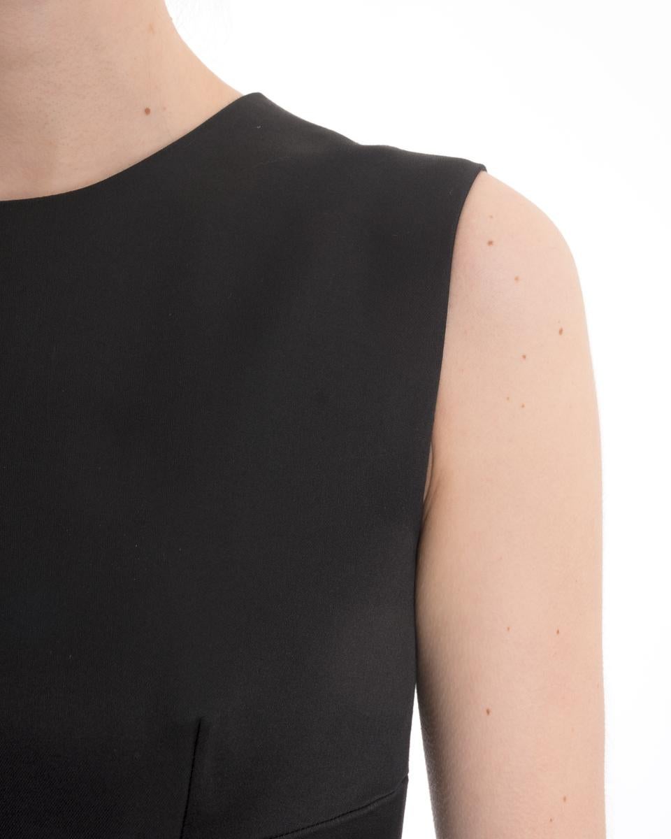 Prada 2017 Black Sleeveless Cocktail Dress with Ruffle Hem  - 2/4 For Sale 4