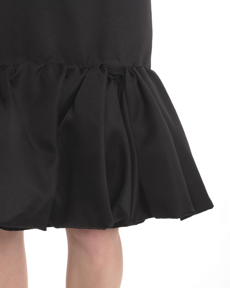Prada 2017 Black Sleeveless Cocktail Dress with Ruffle Hem  - 2/4 For Sale 5
