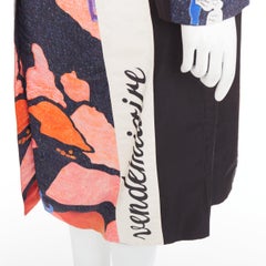 PRADA 2017 Runway Vendemiaire pop art graphic print coat IT38 XS Anna Wintour