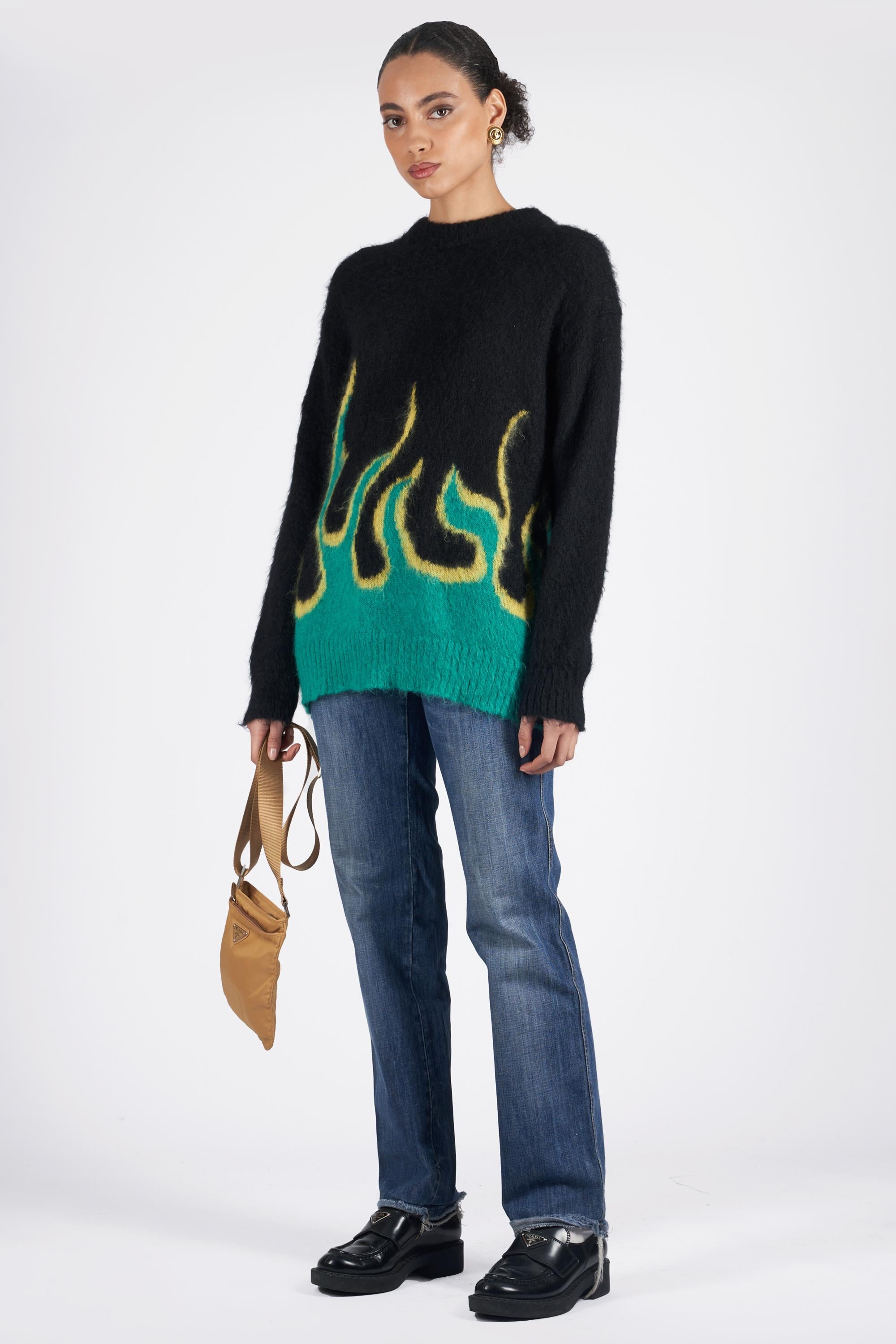 Prada 2018 Flame Knitted Jumper In Excellent Condition For Sale In London, GB