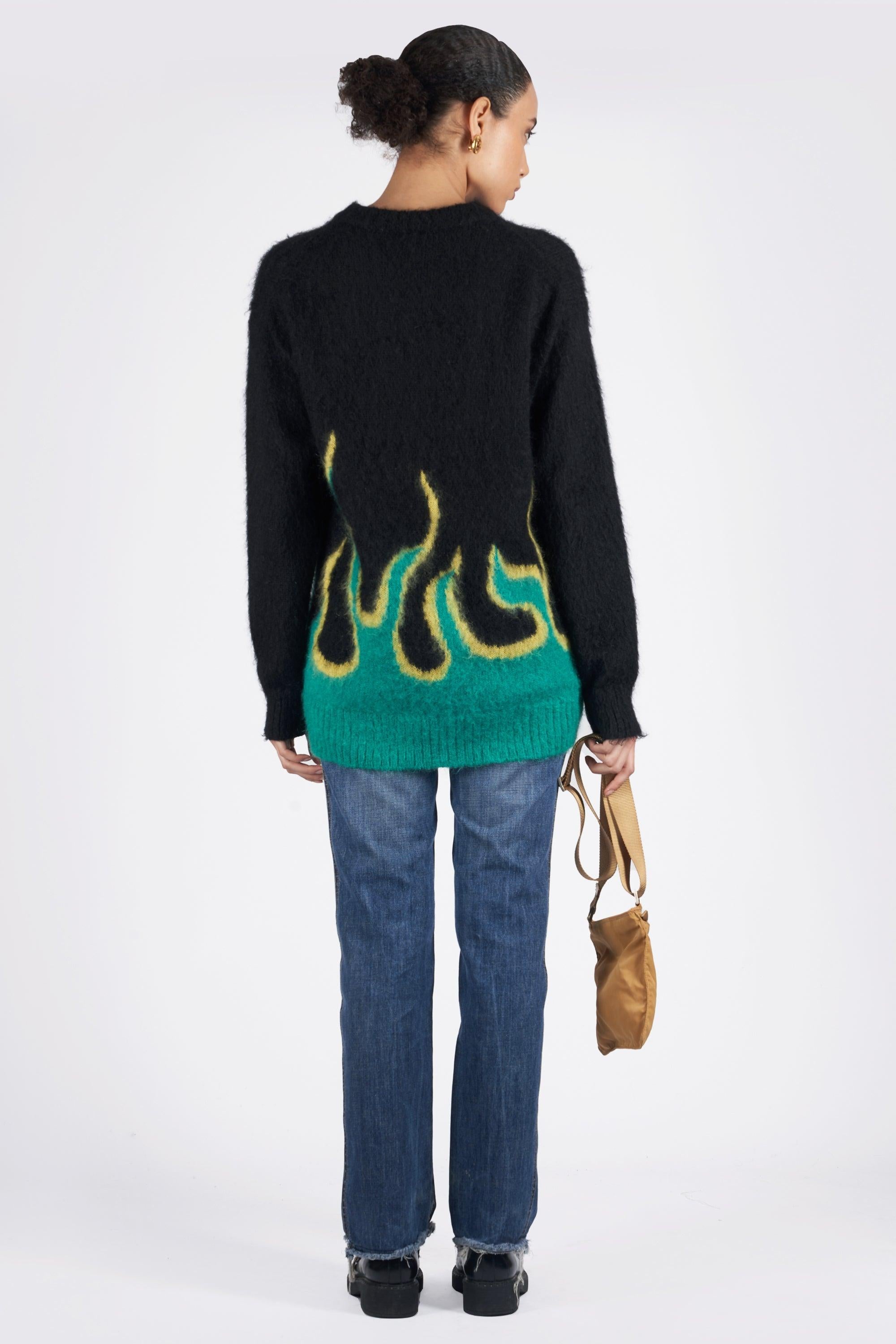 Jersey de punto con llamas Prada 2018 en Excelente Estado en London, GB