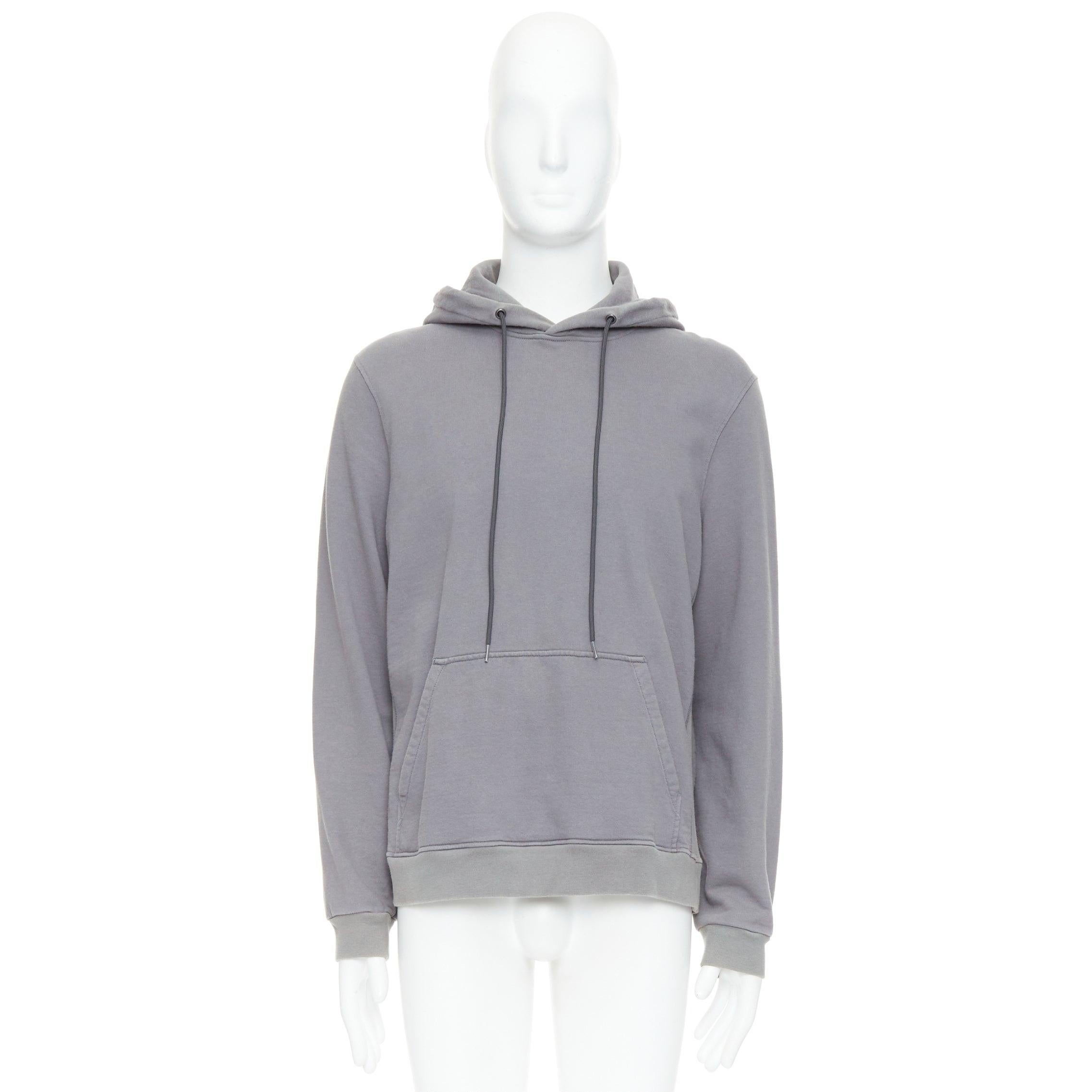 PRADA 2018 Line Rossa grey cotton red sports logo hoodie L For Sale 4