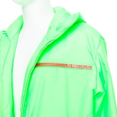 PRADA 2018 Linea Rossa Primaloft neon green puffer jacket M ASAP Rocky