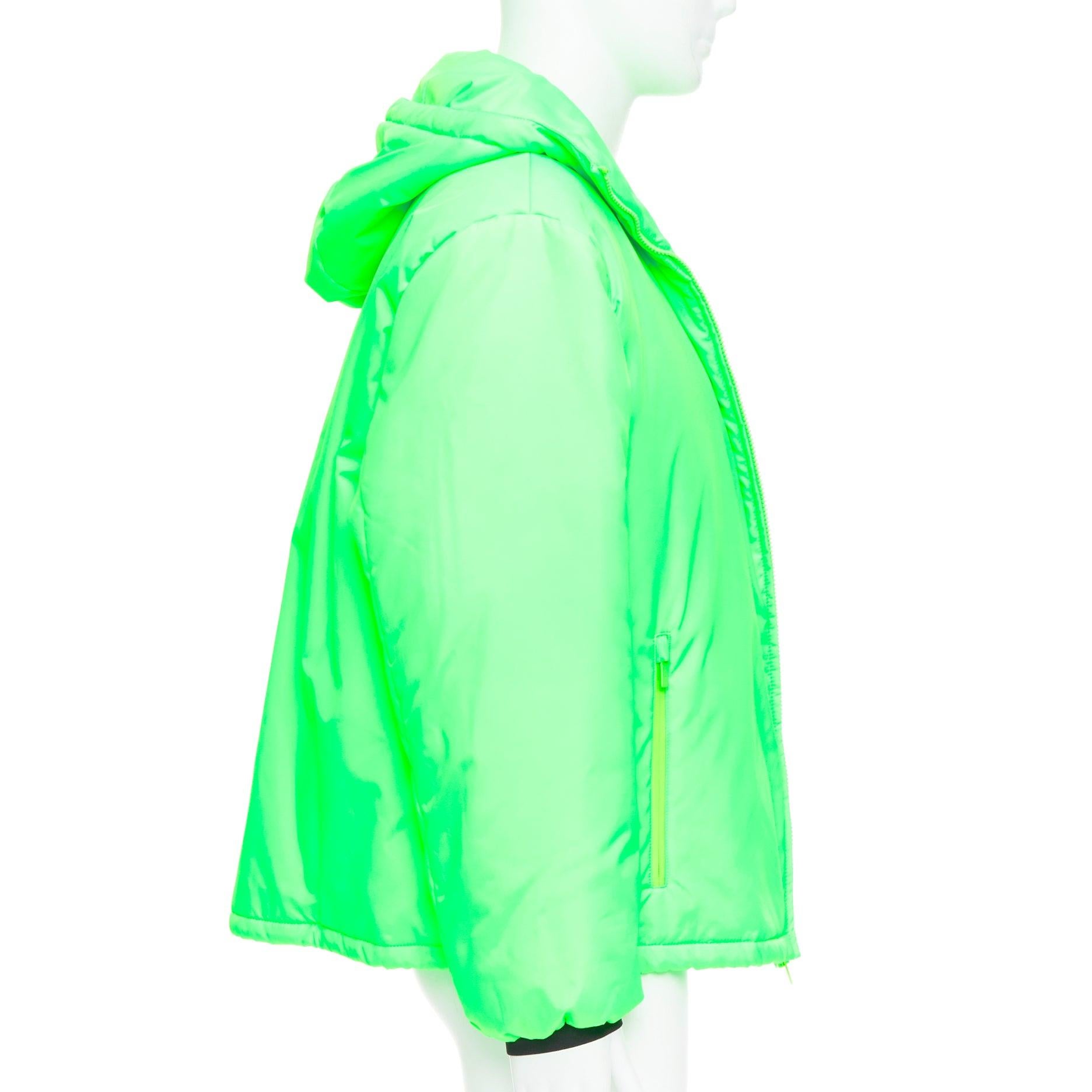 PRADA 2018 Linea Rossa Veste polaire en Primaloft vert fluo S ASAP Rocky Neuf - En vente à Hong Kong, NT
