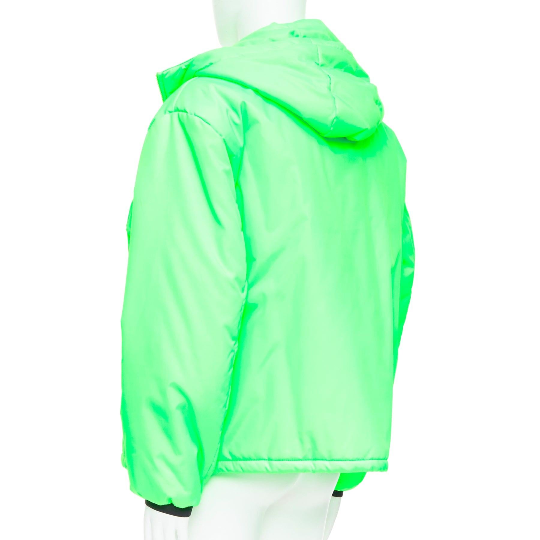 PRADA 2018 Linea Rossa Veste polaire en Primaloft vert fluo S ASAP Rocky en vente 1