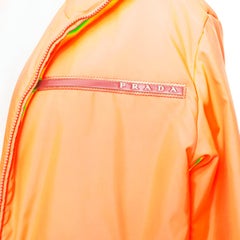 PRADA 2018 Linea Rossa Primaloft neon orange puffer M Kanye West