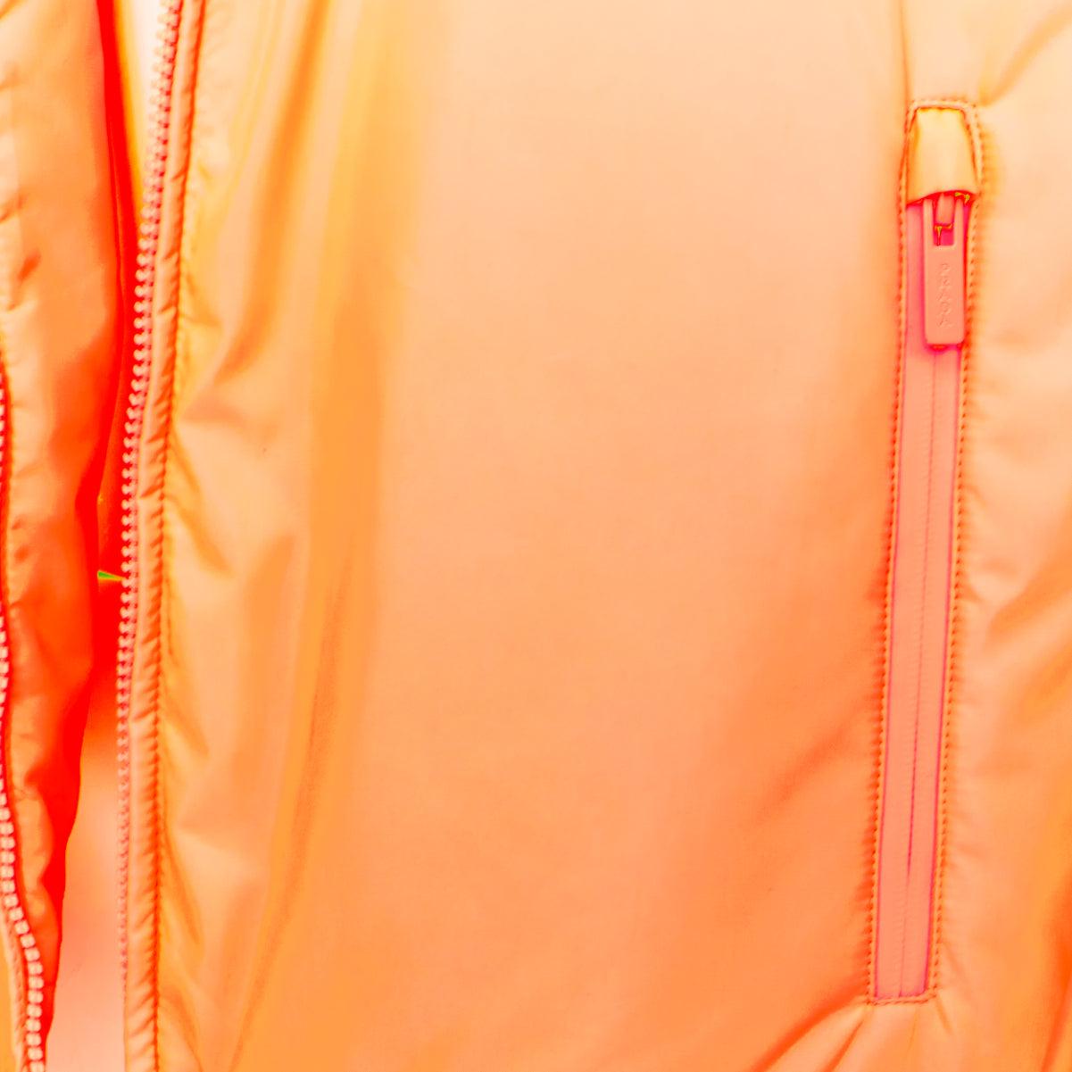 PRADA 2018 Linea Rossa Primaloft arancione neon M Kanye West in vendita 2