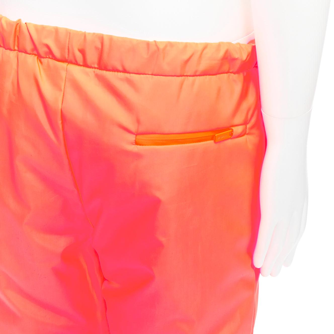 PRADA 2018 Linea Rossa SPG52M Primaloft Coral neon orange insulated pants M For Sale 2