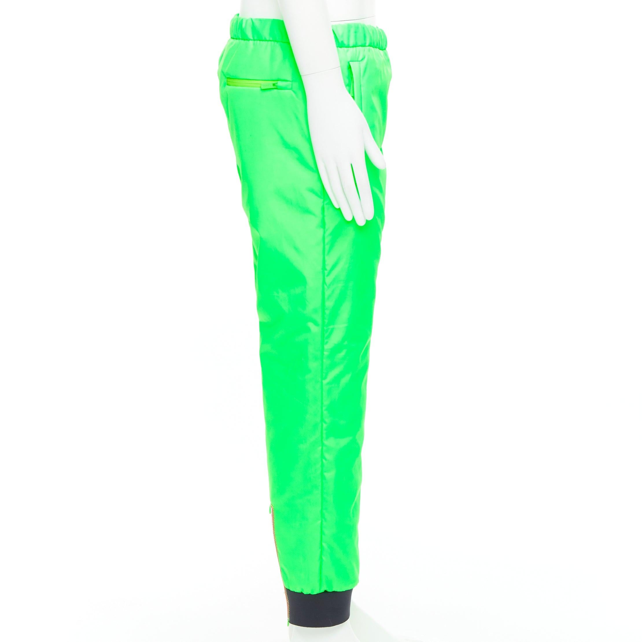 PRADA 2018 Linea Rossa SPG52M Primaloft Pantalon isolé Pistachio M Asap Rocky Neuf - En vente à Hong Kong, NT