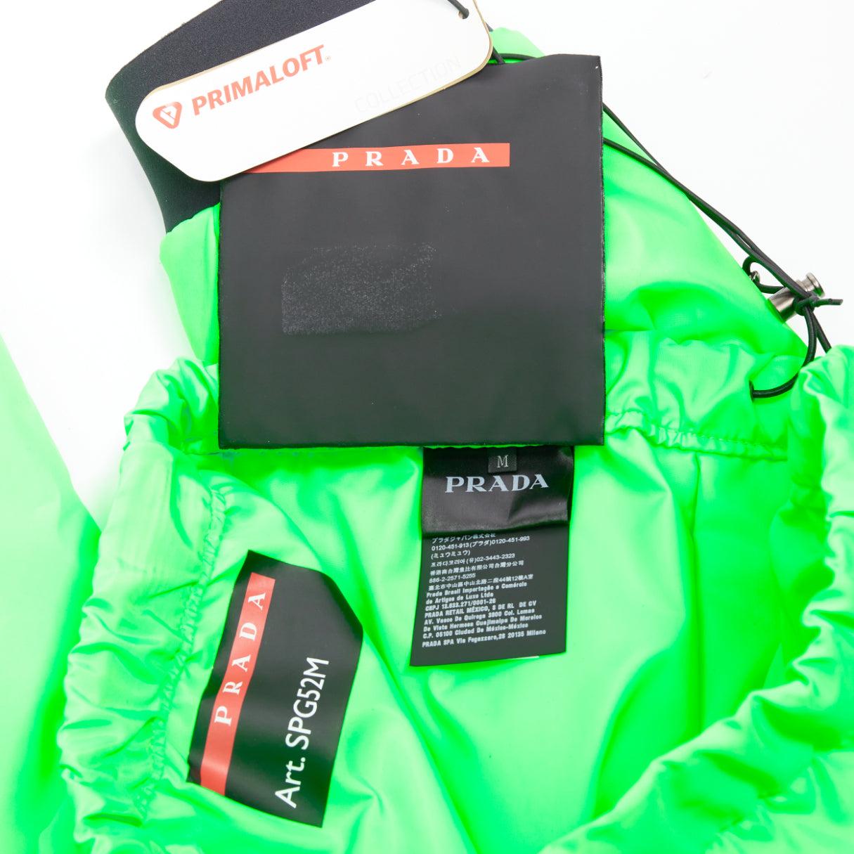PRADA 2018 Linea Rossa SPG52M Primaloft Pantalon isolé Pistachio M Asap Rocky en vente 4
