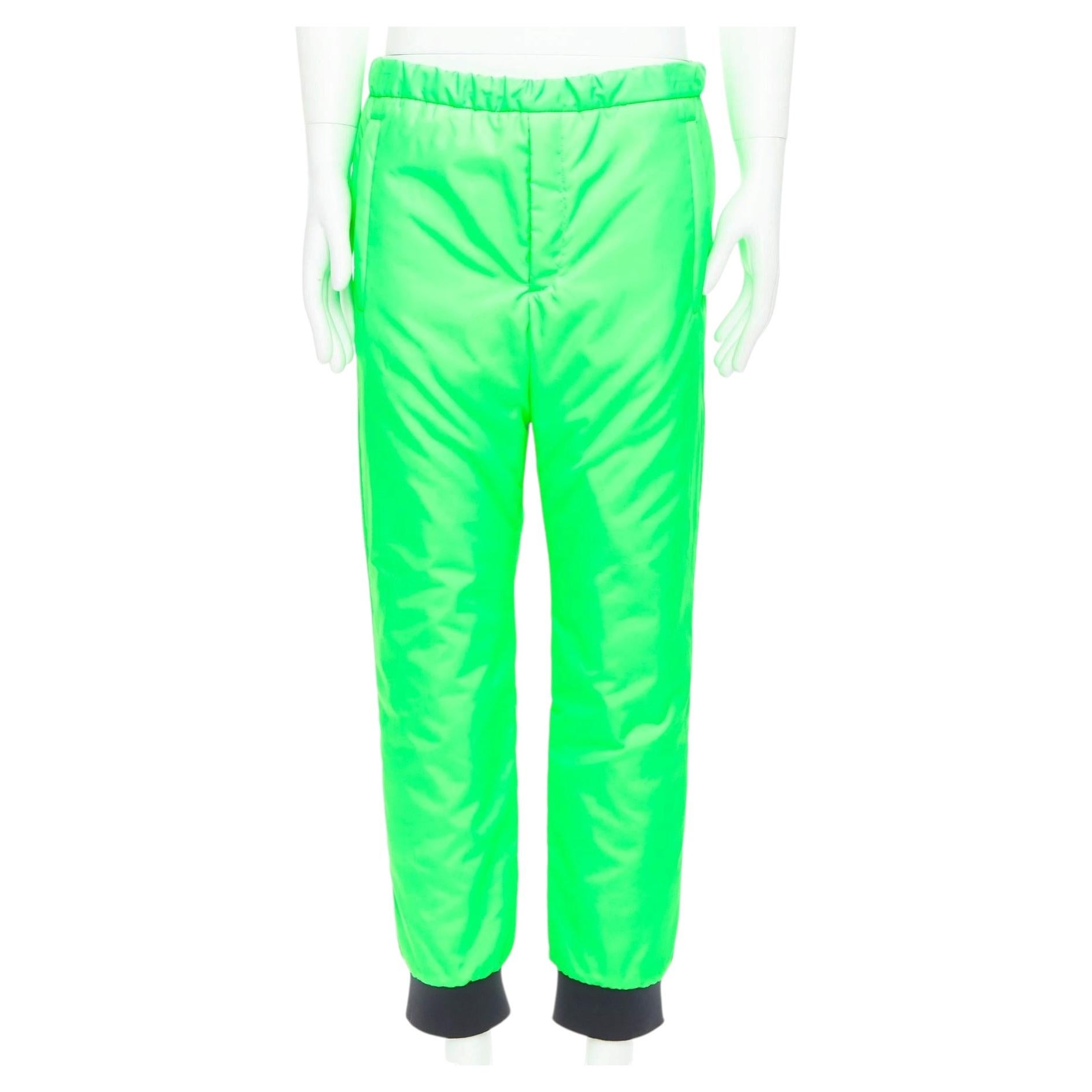 Pre-owned Prada 2018 Linea Rossa Spg52m Primaloft Pistachio Insulated Pants M Asap Rocky In Green