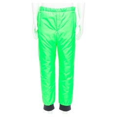 PRADA 2018 Linea Rossa SPG52M Primaloft Pantalon isolé Pistachio M Asap Rocky