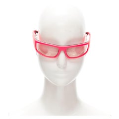 PRADA 2018 Linea Rossa SPS02U occhiali da sole avvolgenti rosa opaco con scudo Y2K