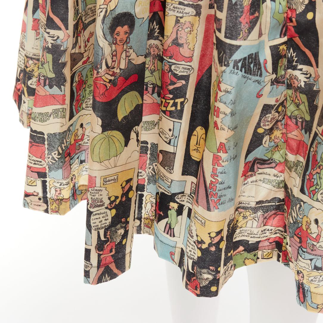 PRADA 2018 multicolor manga anime comic print high waist table skirt 3