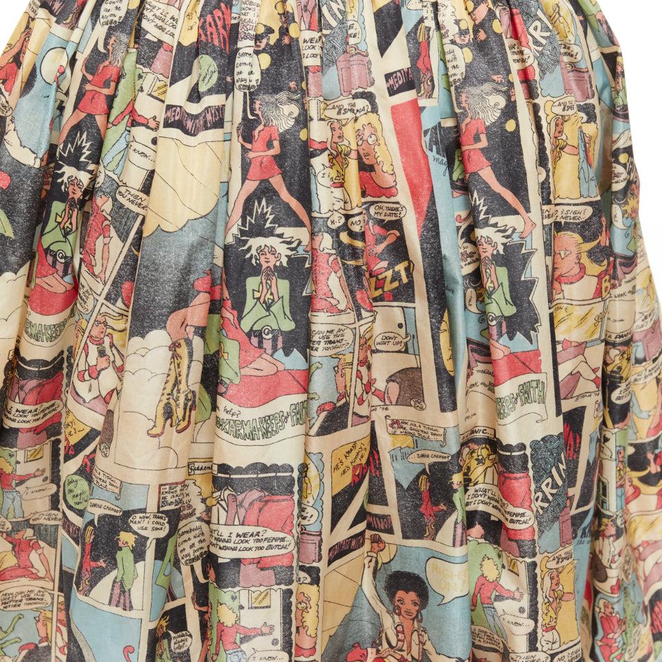 PRADA 2018 multicolor manga anime comic print high waist table skirt 4