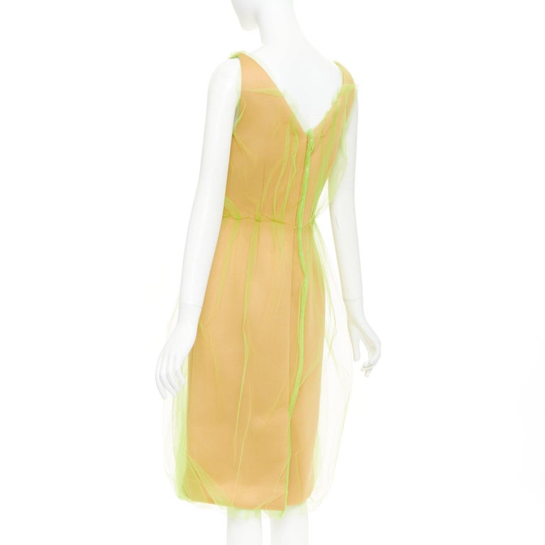prada neon dress Amanda Murphy cuts a mysterious figure in Prada's 'Neon Dream' campaign
