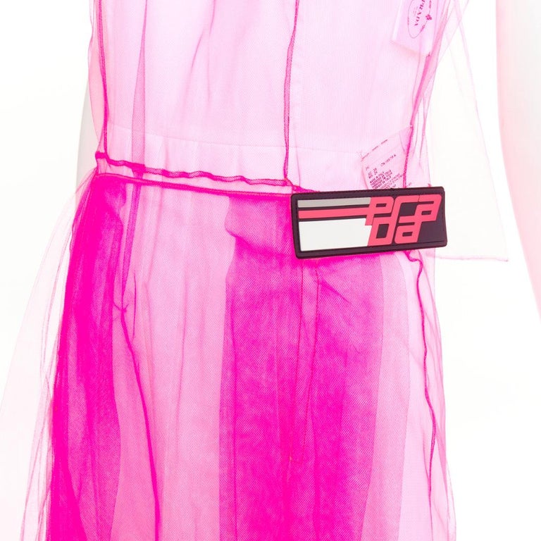 prada neon dress Prada Fall 2018 MFW: Neon Dreams and Nostalgic Ayerhs Magazine