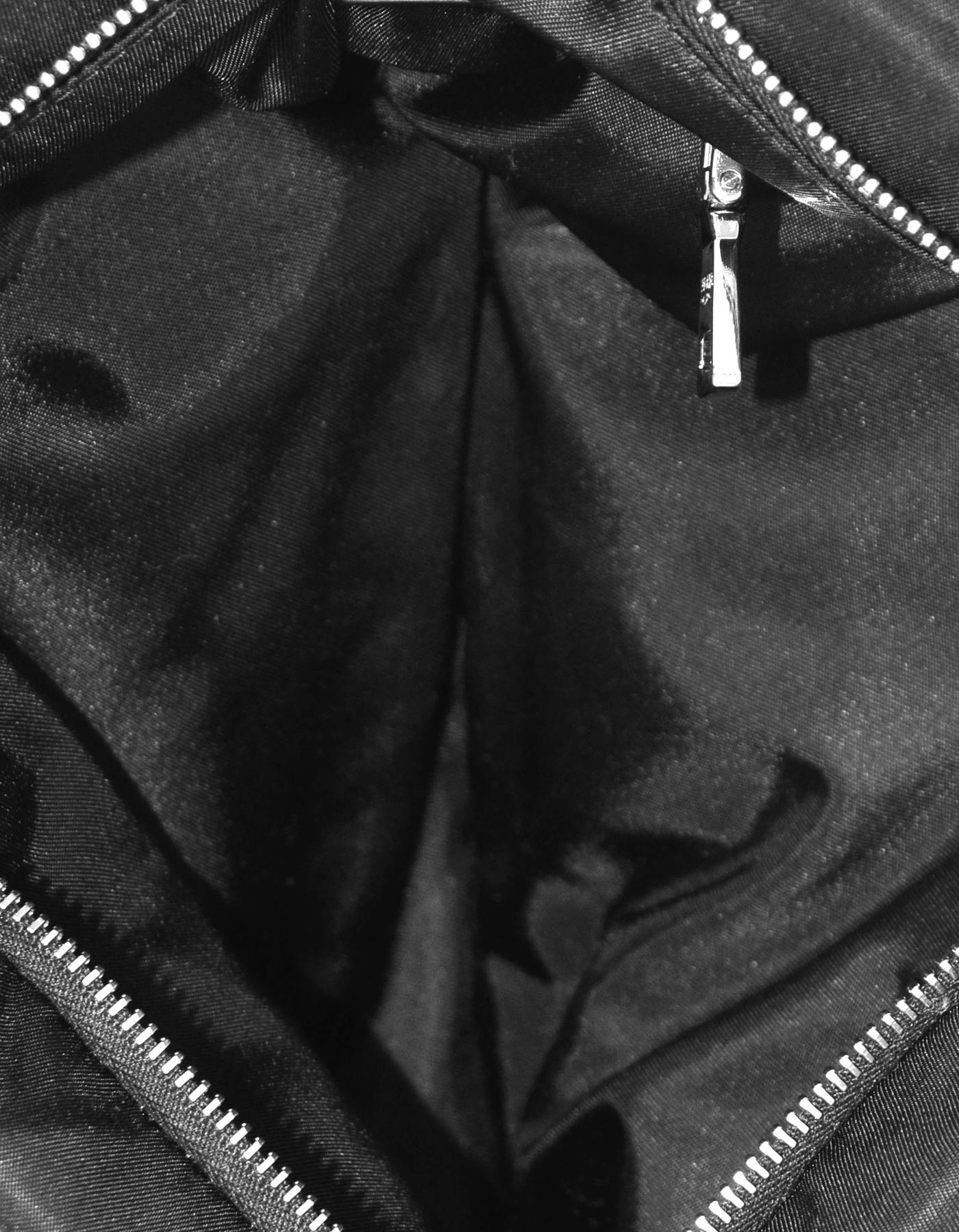 Prada 2019 Black Nylon Crystal Embellished Clutch/Crossbody Bag rt $1, 690 2