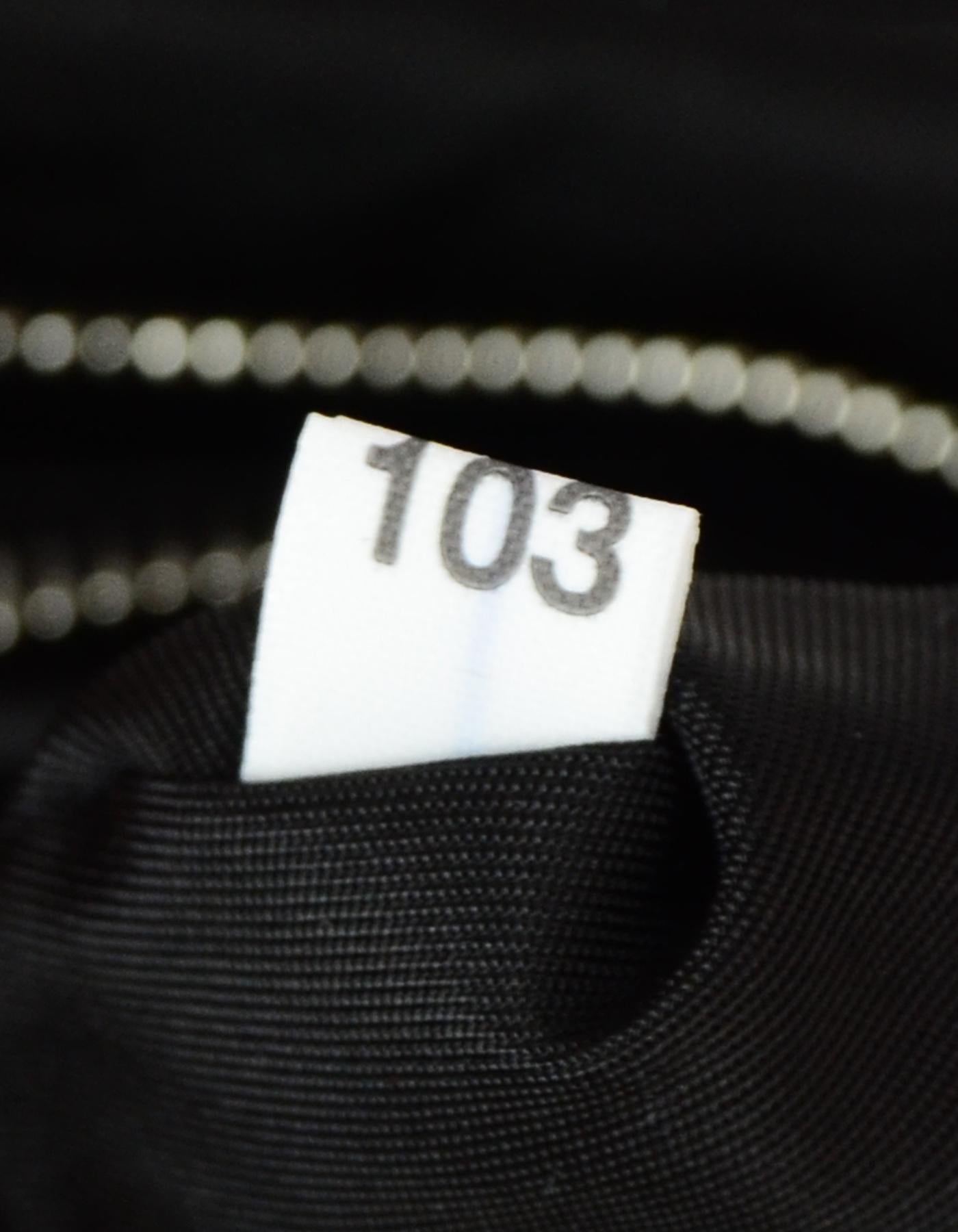 Prada 2019 Black Nylon Crystal Embellished Clutch/Crossbody Bag rt $1, 690 4