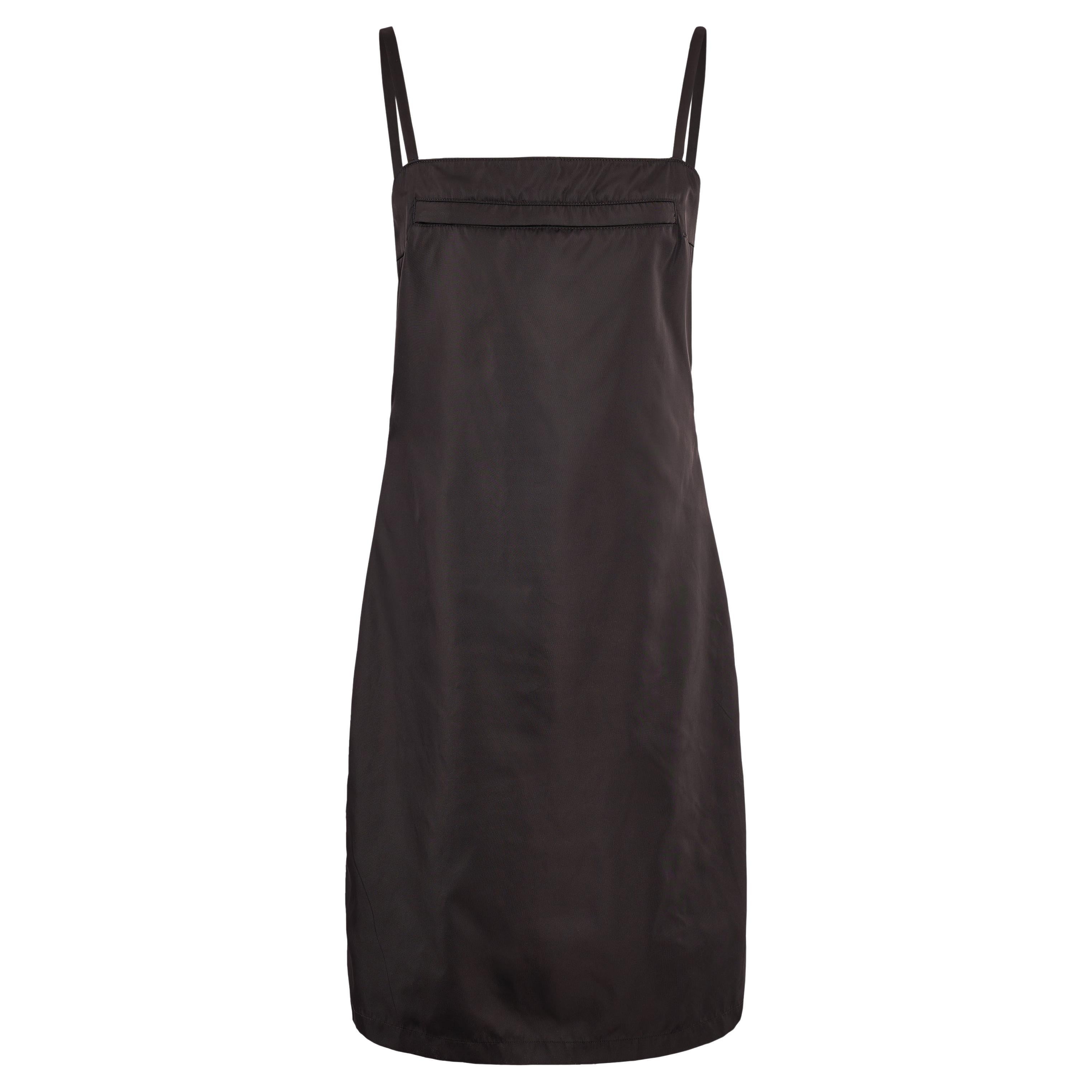 Prada 2019 - Vestito nero in nylon utility nero in vendita