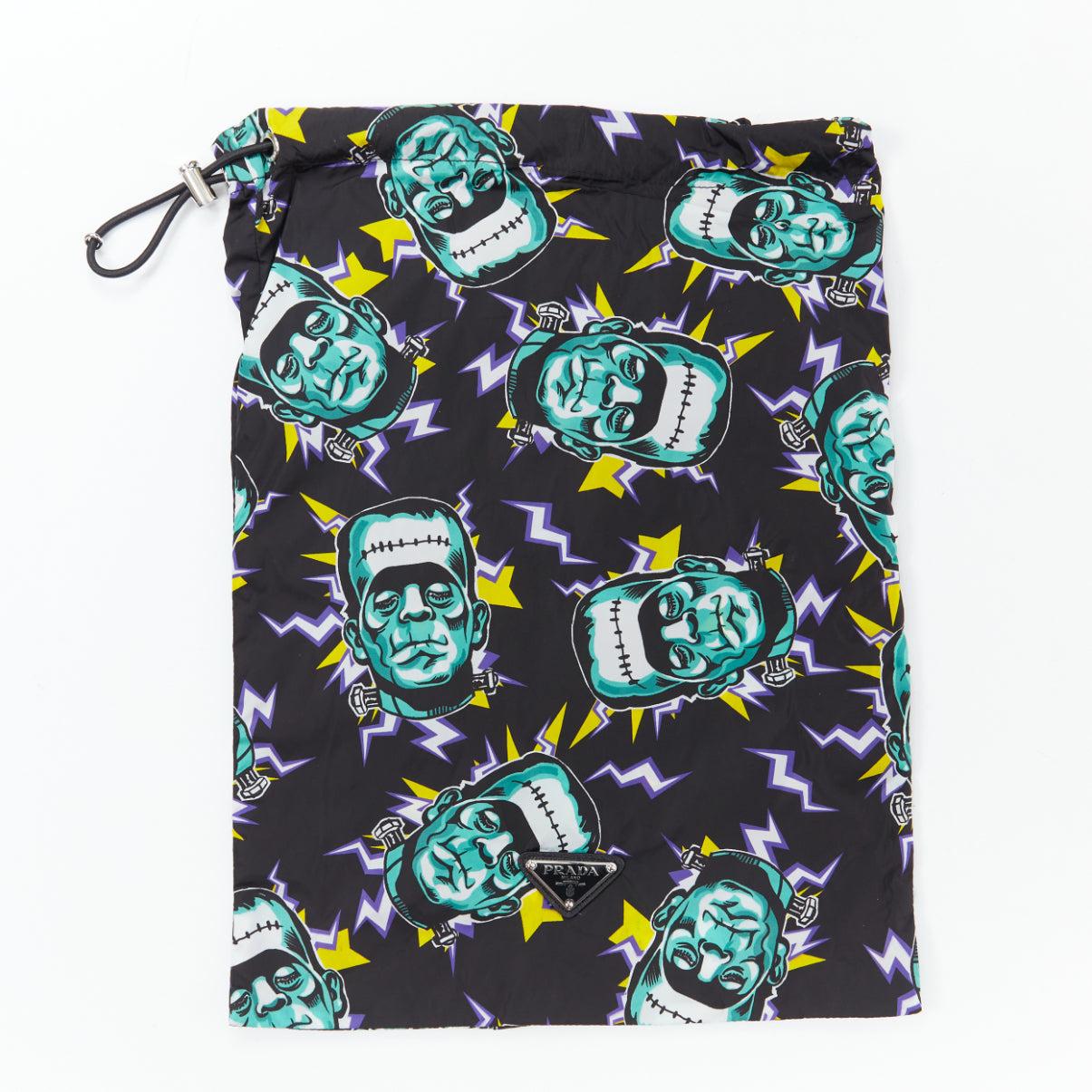 PRADA 2019 Frankenstein print nylon triangle logo swimming shorts IT48 M 5