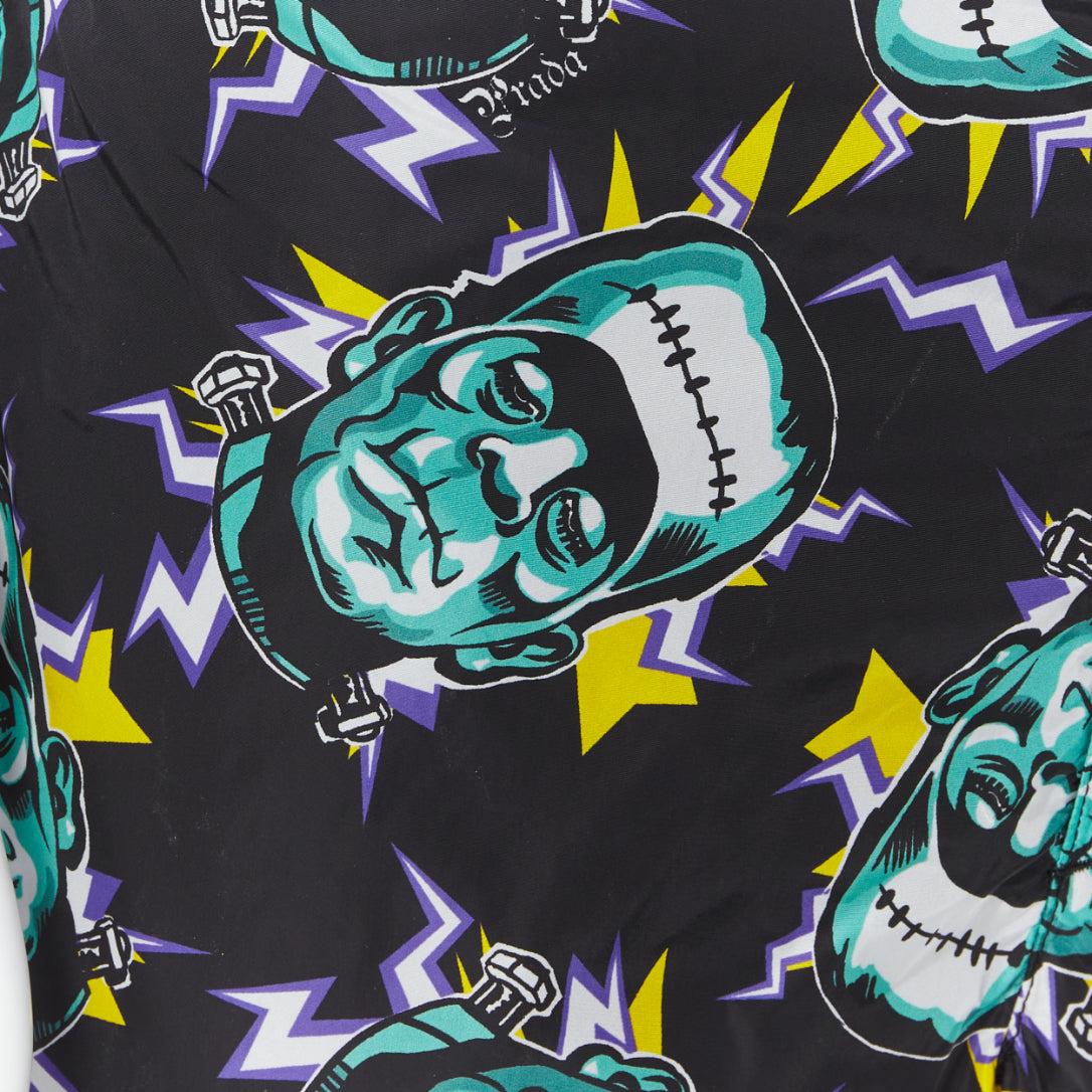PRADA 2019 Frankenstein print nylon triangle logo swimming shorts IT48 M 3