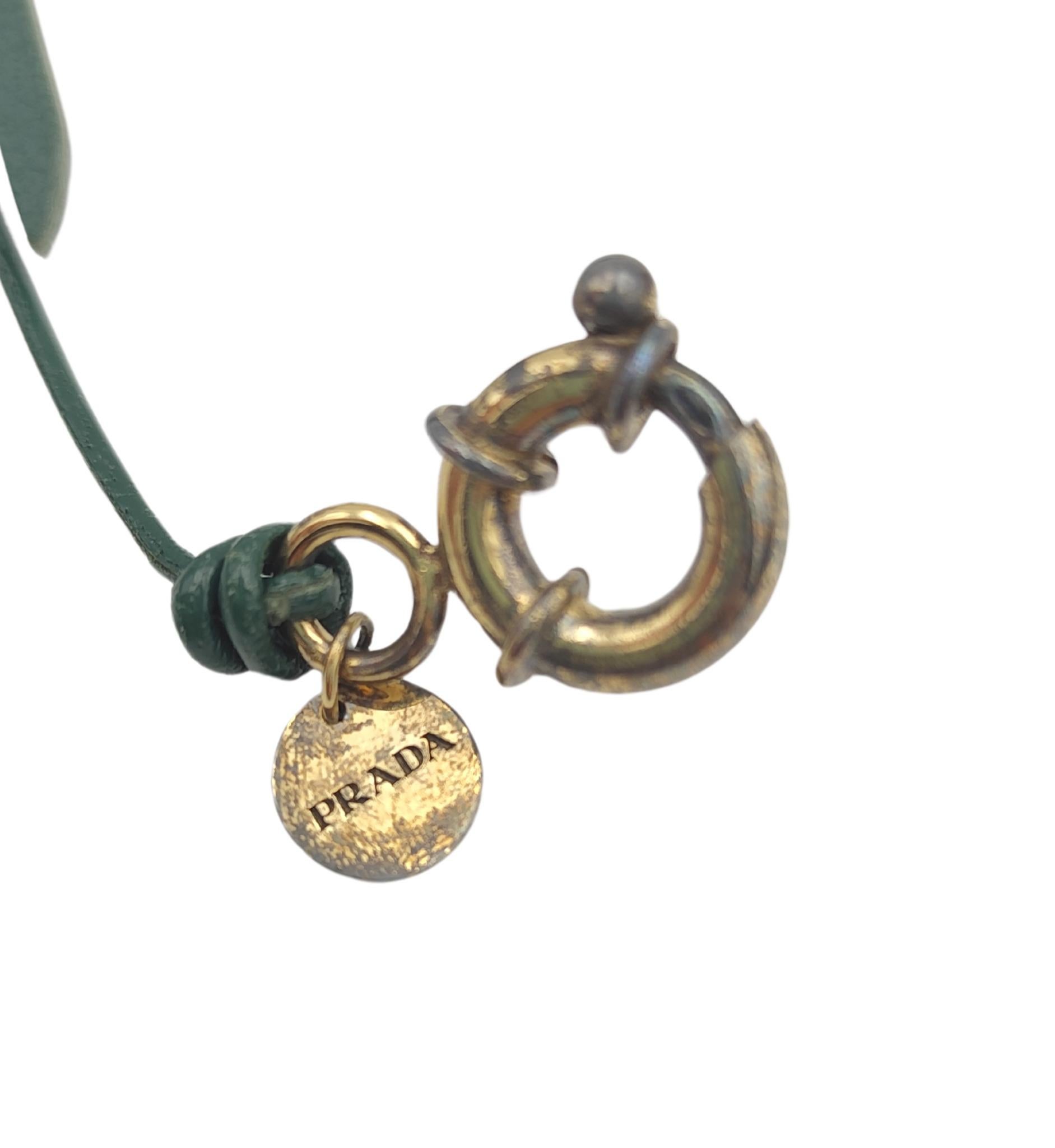Women's or Men's Prada 2019 leather flower necklace