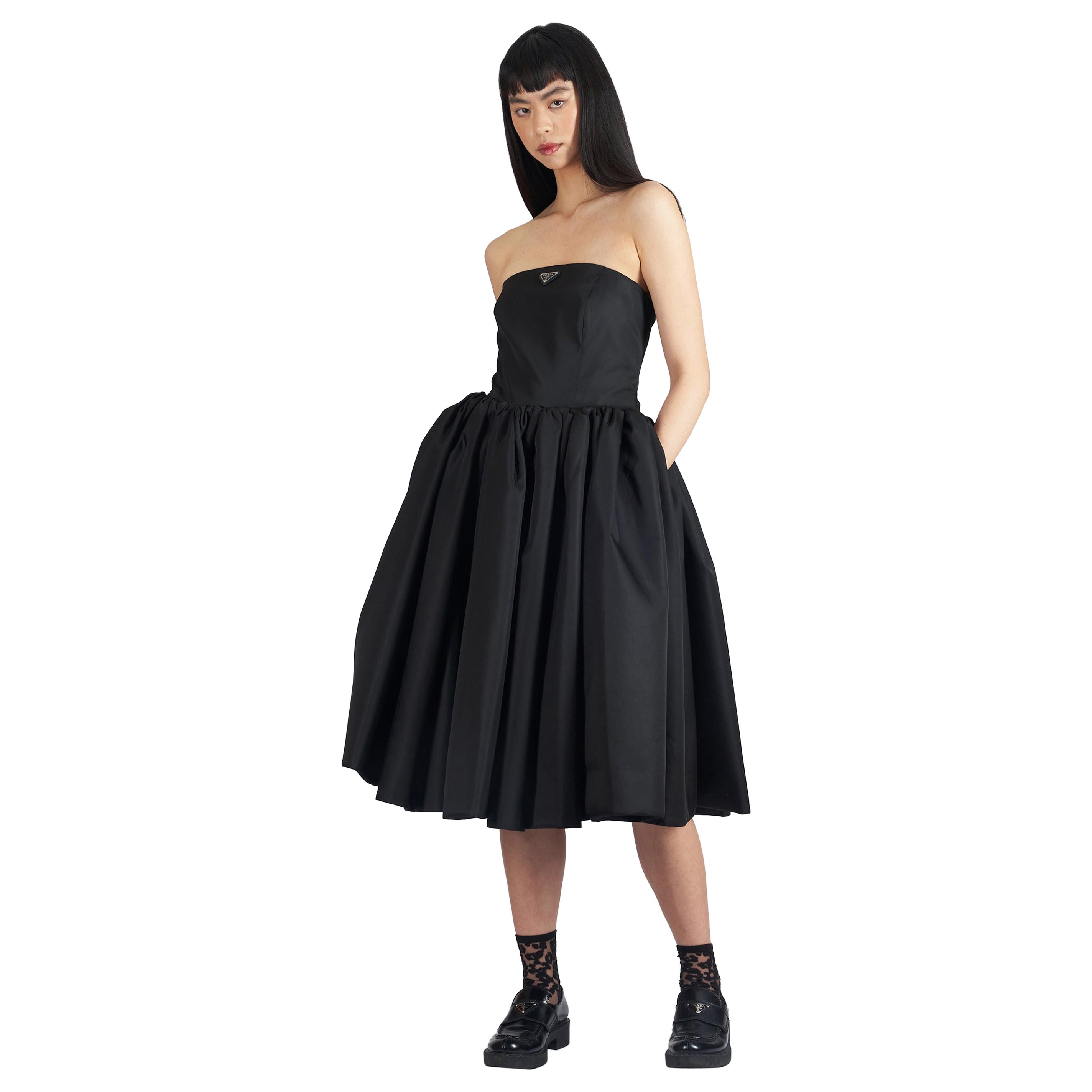 Abito senza spalline con bustier di Prada 2020