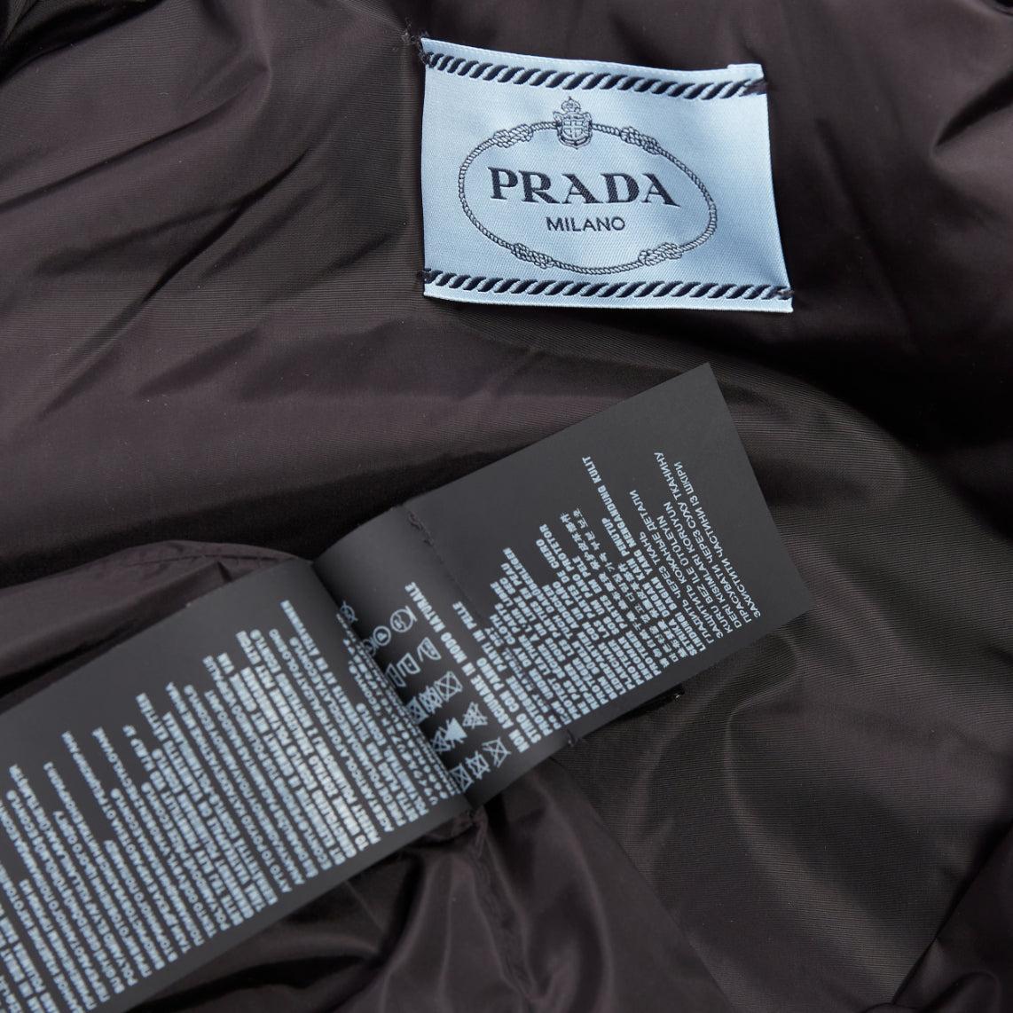 PRADA 2021 Pulloverweste mit Hahnentrittmuster aus Wolle und Kaschmir mit Kaschmirfalten IT42 M im Angebot 3