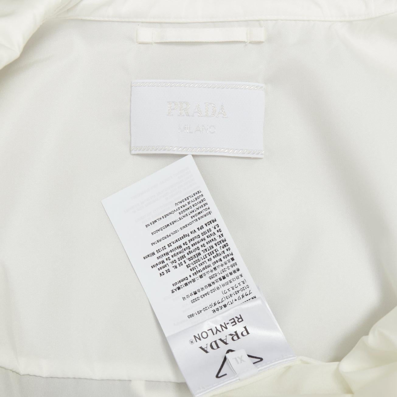 Prada 2021 Re-Nylon nylon tecnico fibbie tasca trasformabile camicia giacca XL in vendita 3