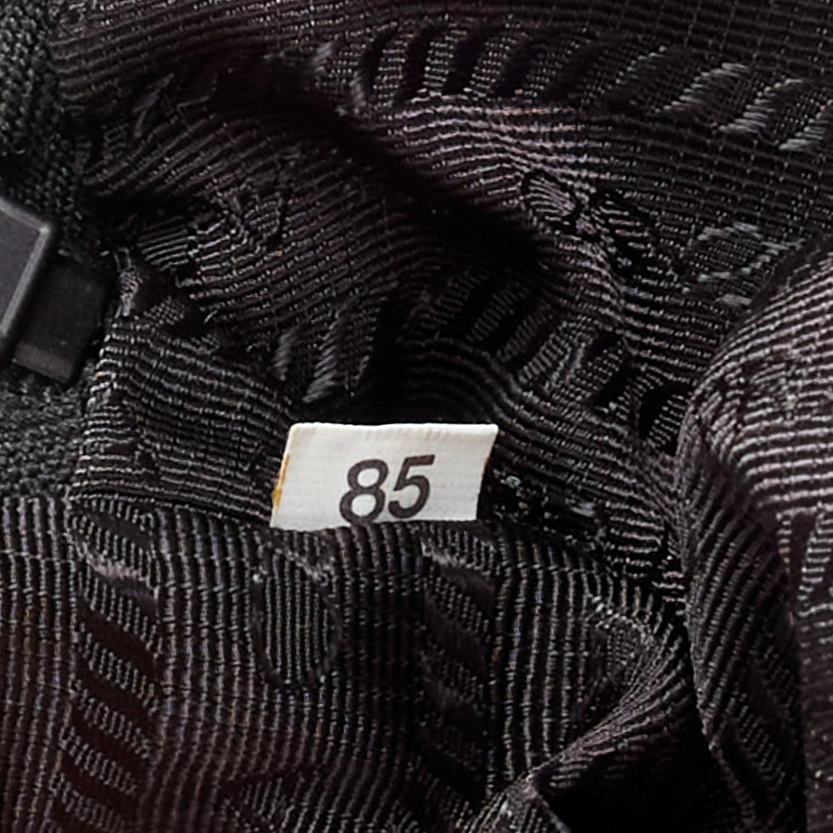 PRADA 2021 Spectrum black geometric quilted logo chain small crossbody bag For Sale 7