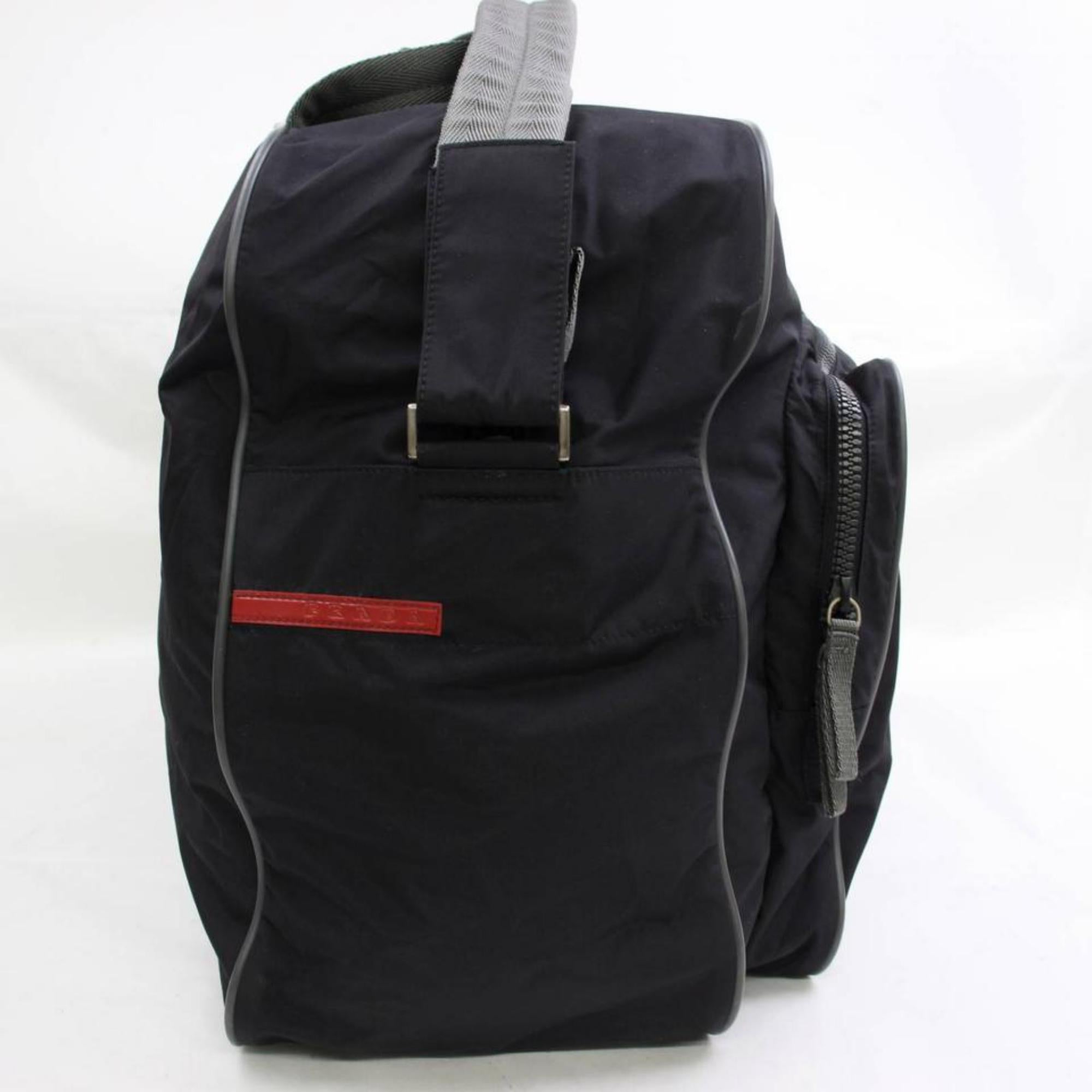 Prada 2way Sports Travel 868279 Black Nylon Messenger Bag For Sale 4