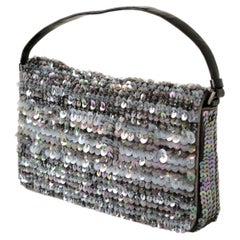 Bolso Pochette Prada 90s Vintage Lentejuelas Iridiscentes