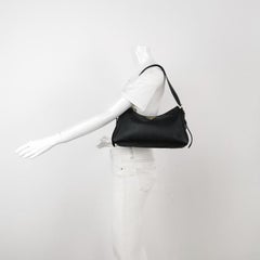 Prada Aimée Black Medium Calfskin Leather Shoulder Bag